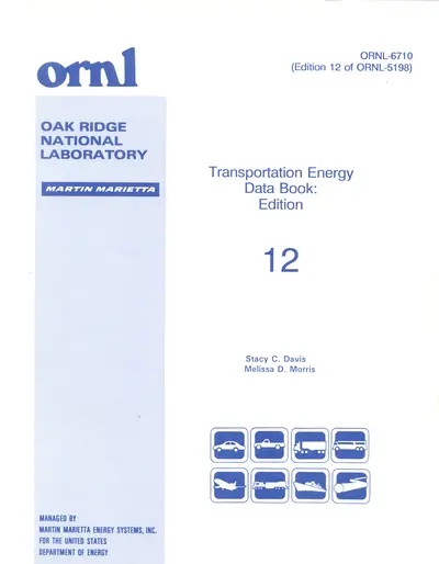 Transportation Energy Data Book: Edition 12