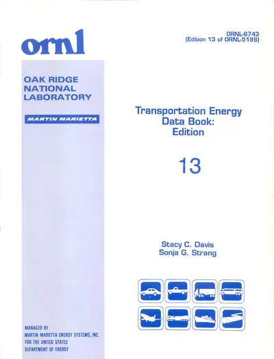 Transportation Energy Data Book: Edition 13