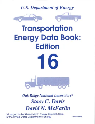 Transportation Energy Data Book: Edition 16