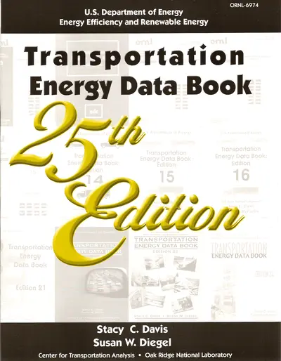 Transportation Energy Data Book: Edition 25